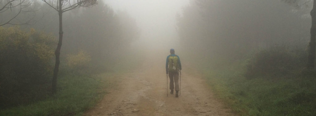 Ein Wanderer im Nebel